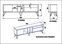 Hanah Home Soporte para TV Mistico (180) Nogal, Blanco y Negro